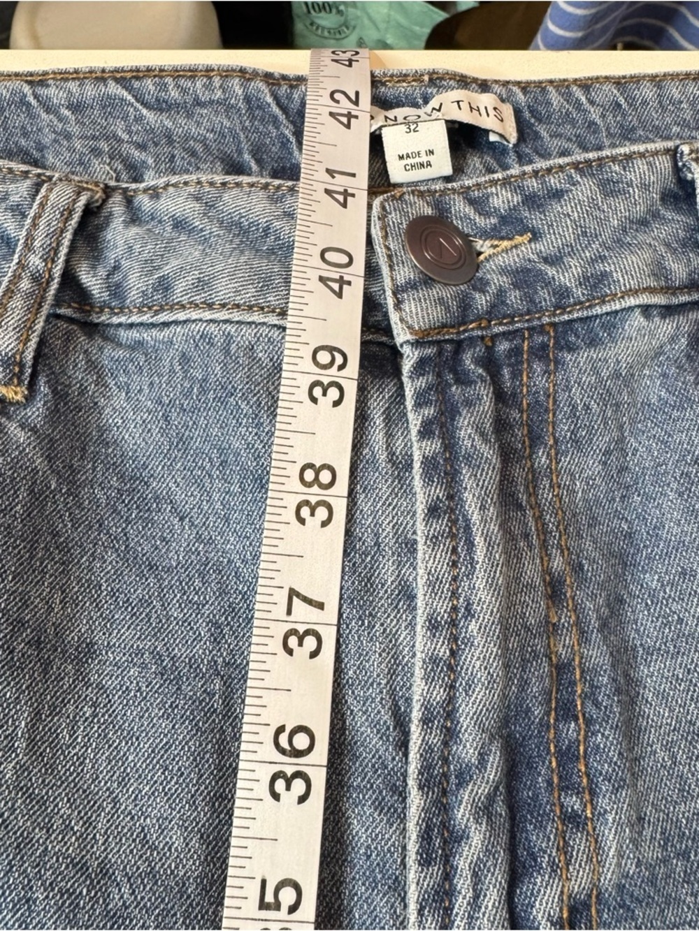 And Now This Studded Wide Leg Jeans Size 32 High Rise Denim - Picture 7 of 12